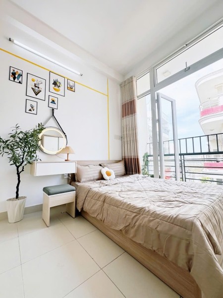 Căn hộ studio xinh iu full nội thất, có ban công, cửa sổ trời thoáng mát ngay Etown Cộng Hoà, 35m2