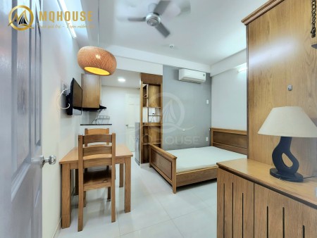 Căn hộ studio đầy đủ nội thất ngay cv gia định - gần khu sân bay, 35m2