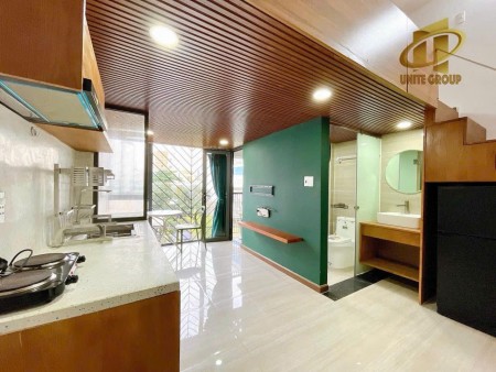 Duplex ban công, full nội thất, gác cao 2m. Gần kcx, ĐH UFM, cầu tân Thuận, quận 4, 1, 35m2