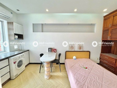 STUDIO FULL NỘI THẤT CÓ BAN CÔNG MÁY GIẶT RIÊNG QUẬN 1 , 35m2