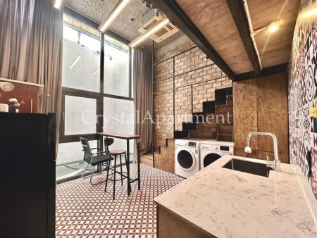 Cho thuê phòng trọ duplex gác cao full nội thất giặt sấy riêng ngay Etown Cộng Hoà quận Tân Bình, 40m2