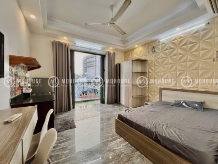 CHO THUÊ CĂN HỘ FULL NỘI THẤT CÓ BAN CÔNG NGAY KHU SÂN BAY - CV HOÀNG VĂN THỤ - TÂN BÌNH, 45m2