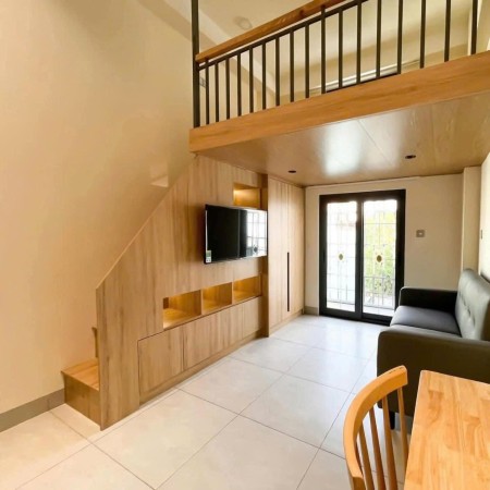 DUPLEX FNT BANCON TONE GỖ TẠI TÂN PHÚ Q.7 - Gần Lotte, TDT, RMIT, 35m2