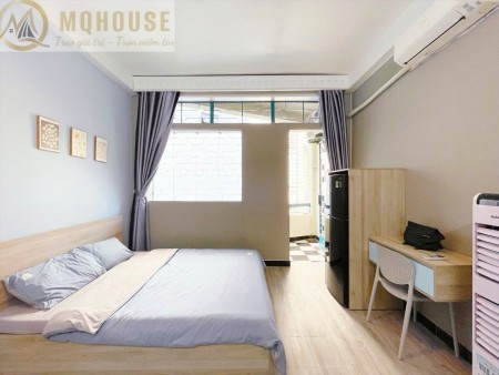 Cho thuê phòng studio ban công lớn full nội thất ngay trung tâm Quận 1 Nguyễn Văn Nguyễn, 45m2