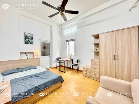 CĂN HỘ 1 PHÒNG NGỦ, FULL NỘI THẤT, BẾP TÁCH BIỆT, GẦN CÔNG VIÊN HOÀNG VĂN THỤ, 35m2