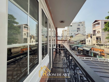 For Rent: 1-Bedroom Apartment with Balcony, Fully Furnished, Private Washing Machine – Near Tan Son, 30m2