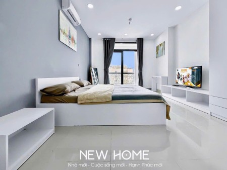 Cho thuê căn hộ 1PN có ban công, máy giặc riêng, full nội thất gần vòng xoay Lăng Cha Cả, Tân Bình, 45m2