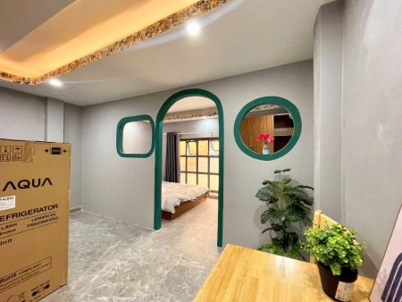 Trống sẵn 1PN + 1PK full nội thất mới, cửa sổ đón gió ngay Hoà Hưng Q10, 30m2