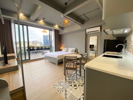 CHO THUÊ CĂN HỘ FULL NỘI THẤT – BAN CÔNG THOÁNG MÁT – MÁY GIẶT RIÊNG NGAY ETOWN, KHU K300 TÂN BÌNH, 45m2