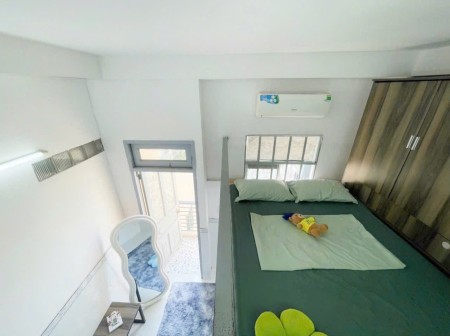 CĂN HỘ GÁC LỬNG TÁCH BẾP CÓ BAN CÔNG THOÁNG MÁT NGAY K300 TÂN BÌNH, 40m2