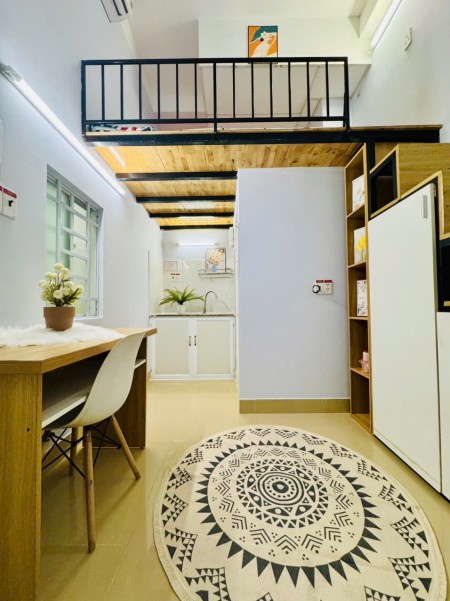 Căn hộ duplex full nội thất thang máy gần etown khu k300 lotte mart quận tân bình, 25m2