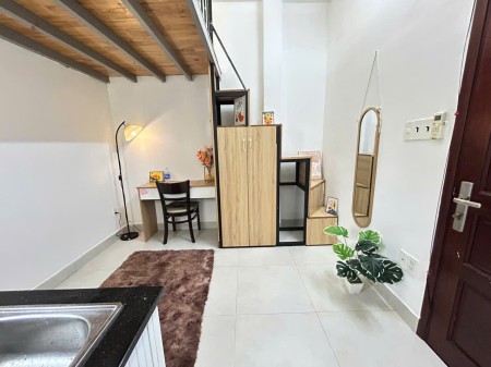 duplex/ căn hộ gác xếp, full nt quận 7 gần tdtu, rmit, nttu, ufm, tiện qua quận 4 và quận 1, 25m2