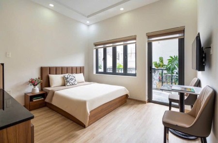 Cho Thuê Căn Hộ 1PN Cao Cấp, Full Nội Thất – Ban Công, Thang Máy Trung Tâm Tân Bình, 30m2