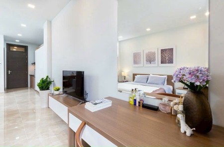 Chdv 1pn full nội thất bancon máy giặt riêng sau lotte quận 7, 30m2