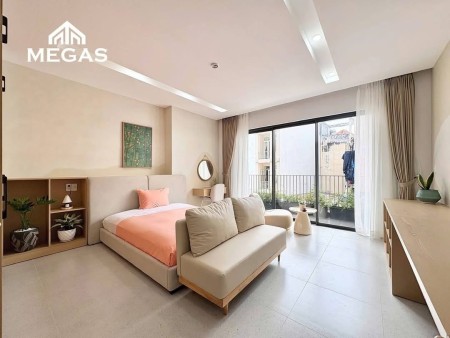 CHO THUÊ PHÒNG STUDIO FULL NỘI THẤT CÓ BAN CÔNG THOÁNG ĐI BỘ 5P RA NHÀ GA T3, QUẬN TÂN BÌNH, 40m2