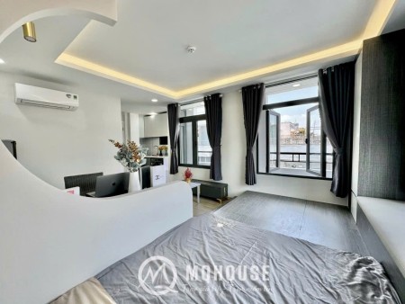 Căn hộ studio full nội thất cửa sổ lớn Cửu Long, P2 quận Tân Bình gần cv Hoàng Văn thụ, sân bay, 45m2