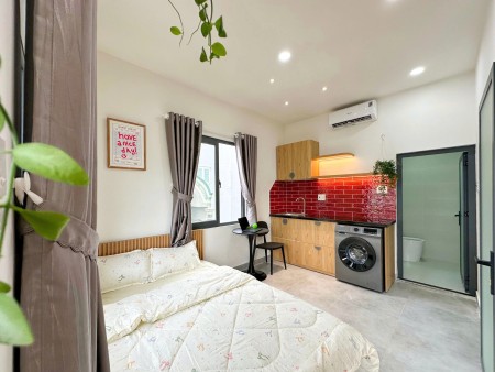 CHO THUÊ CĂN HỘ STUDIO TÂN BÌNH, FULL NỘI THẤT, CÓ BAN CÔNG THOÁNG GẦN ĐẠI HỌC VĂN HIẾN, 40m2