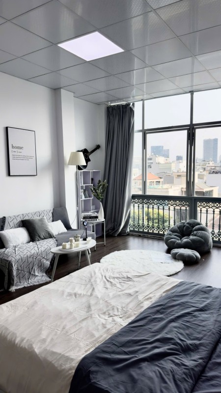 Studio thoáng rộng decor siêu xinh, 40m2