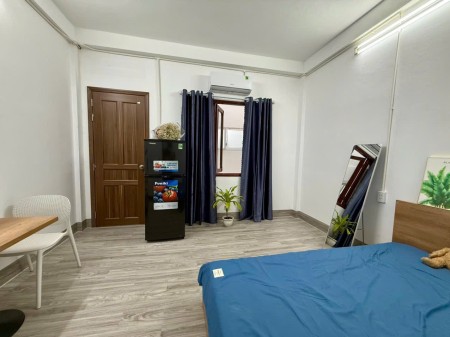 Căn hộ studio cửa sổ máy giặt riêng full nội thất gần sân bay, Hoàng Văn Thụ, Etown Tân Bình, 40m2