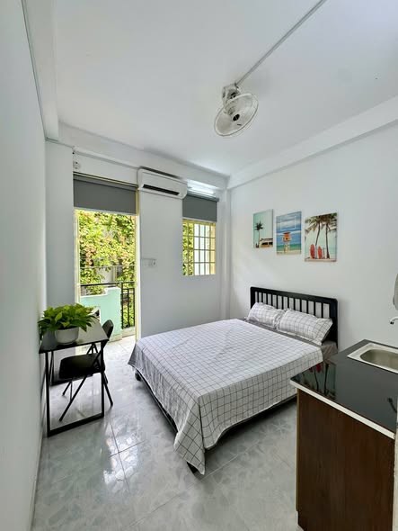 Phòng gác lửng, ban công gần công viên Gia Định. Nguyễn Kiệm, Ng Văn Công. Chỉ từ 3,3tr, 25m2