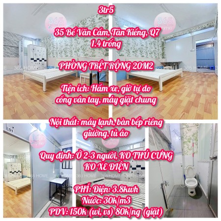 PHÒNG TRỆT RỘNG RÃI - NGAY TRUNG TÂM TÂN QUY, Q7, 25m2