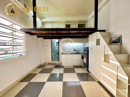 CHO THUÊ CĂN HỘ DUPLEX FULL NỘI THẤT NGAY ĐẠI HỌC VĂN HIẾN, 35m2