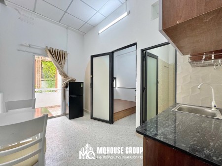 CHDV CHO THUÊ DẠNG 1PN BAN CÔNG MỚI XÂY FULL NỘI THẤT, 35m2