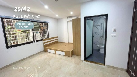 Cho thuê phòng trọ ngõ 43 Chùa Bộc full đồ, nhà mới , pccc đầy đủ, 25m2