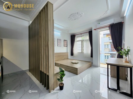  CHO THUÊ STUDIO CÓ BAN CÔNG – TÁCH BẾP – FULL NỘI THẤT – GẦN ĐH VĂN HIẾN, 40m2