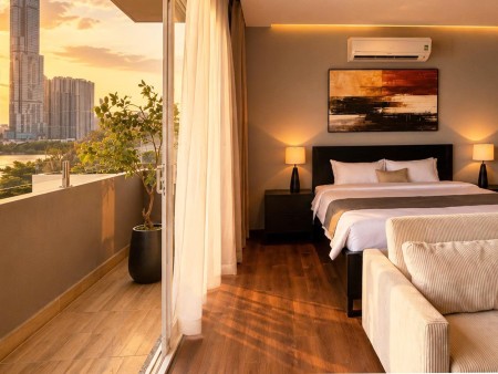 CHO THUÊ CĂN HỘ 1PN FULL NỘI THẤT CÓ BAN CÔNG HAI BÀ TRƯNG QUẬN 3 TRUNG TÂM, 45m2