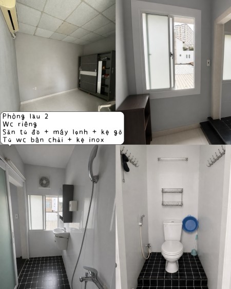 Sẵn 2 phòng trọ nữ trung tâm bình thạnh HCM 3tr giờ tự do, cho nuôi thú cưng, 14m2