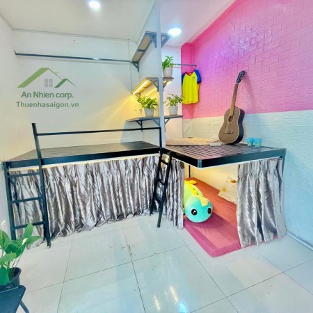Phòng KTX – 3 giường, Giá: 4.200.000 đ/tháng (3 khách thuê), Võ Oanh, Bình Thạnh, 20m2