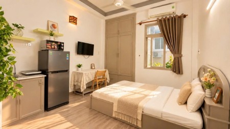 CHO THUÊ CĂN HỘ 6TR CỬA SỔ LỚN , FULL NỘI THẤT|LÊ VĂN SỸ , PHÚ NHUẬN, GẦN SÂN BAY , CV HOÀNG VĂN THỤ, 25m2