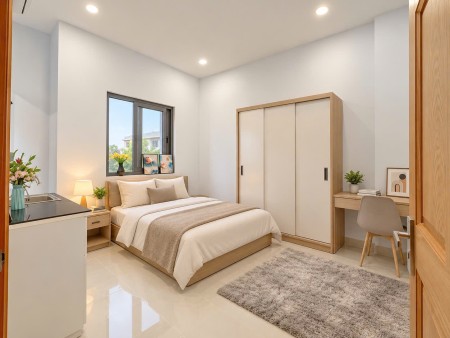 Cho Thuê Căn Hộ Dịch Vụ Studio Gần Ngã Tư Bảy Hiền, Etown Cộng Hoà, Sân Bay Tân Sơn Nhất, 40m2