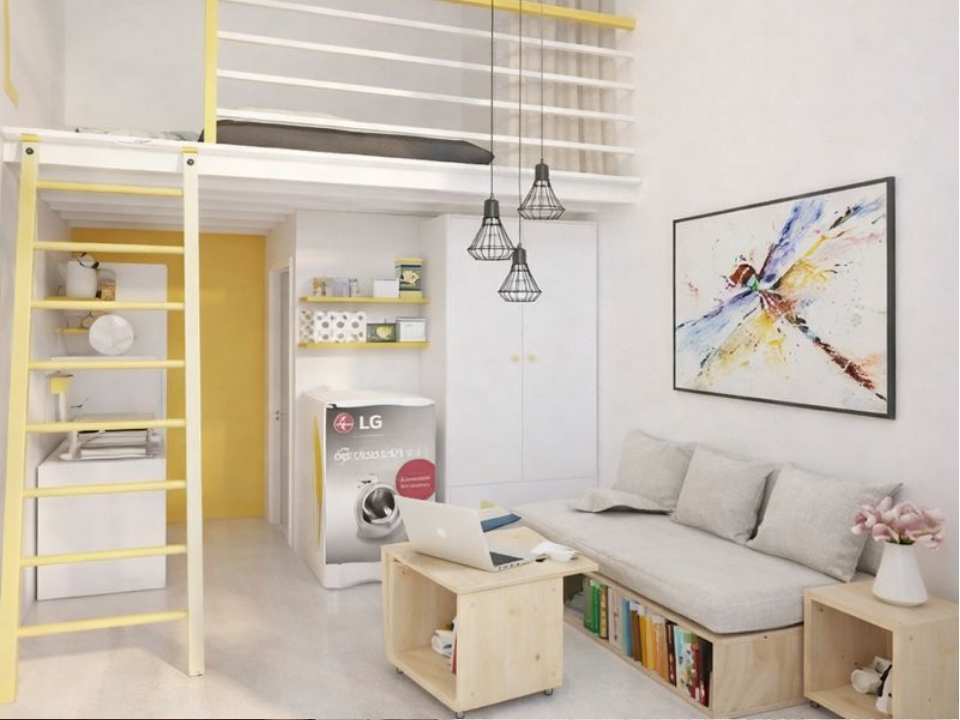 Tối ưu không gian cho phòng trọ chỉ 15m2