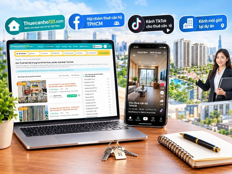 Lựa chọn kênh đăng tin cho thuê căn hộ TP Hồ Chí Minh phù hợp